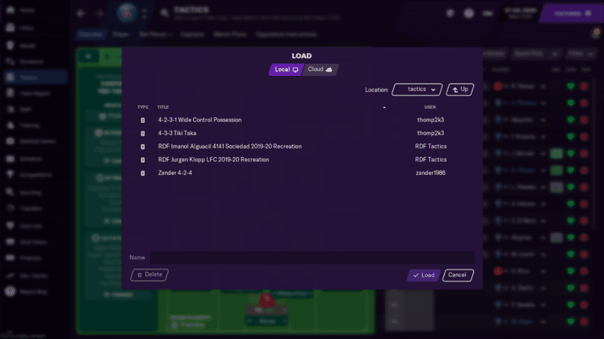 How to import user-created tactics into Football Manager 2021