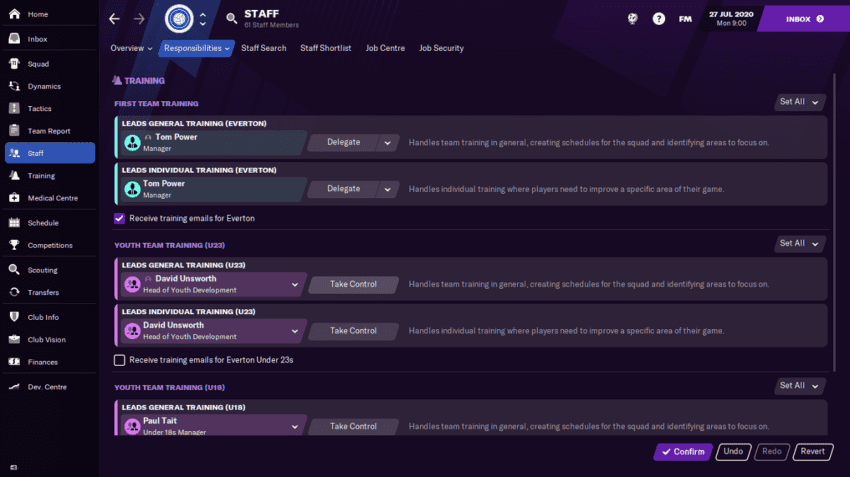 How to take charge of your youth teams in Football Manager 2021