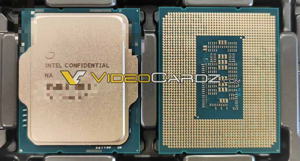 Intel Alder Lake 12th Gen Desktop CPUs pictured. (Image Credits: Videocardz)